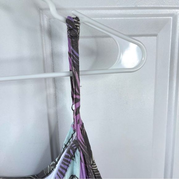 TORRID SWIM COVER UP MIDI TROPICAL LEAF LINED BEACH DRESS Size 28 - Picture 7 of 15